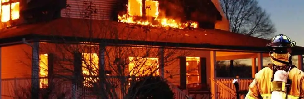 fire damage repair emergency response at a residential property affected by an active house fire in San Diego, CA